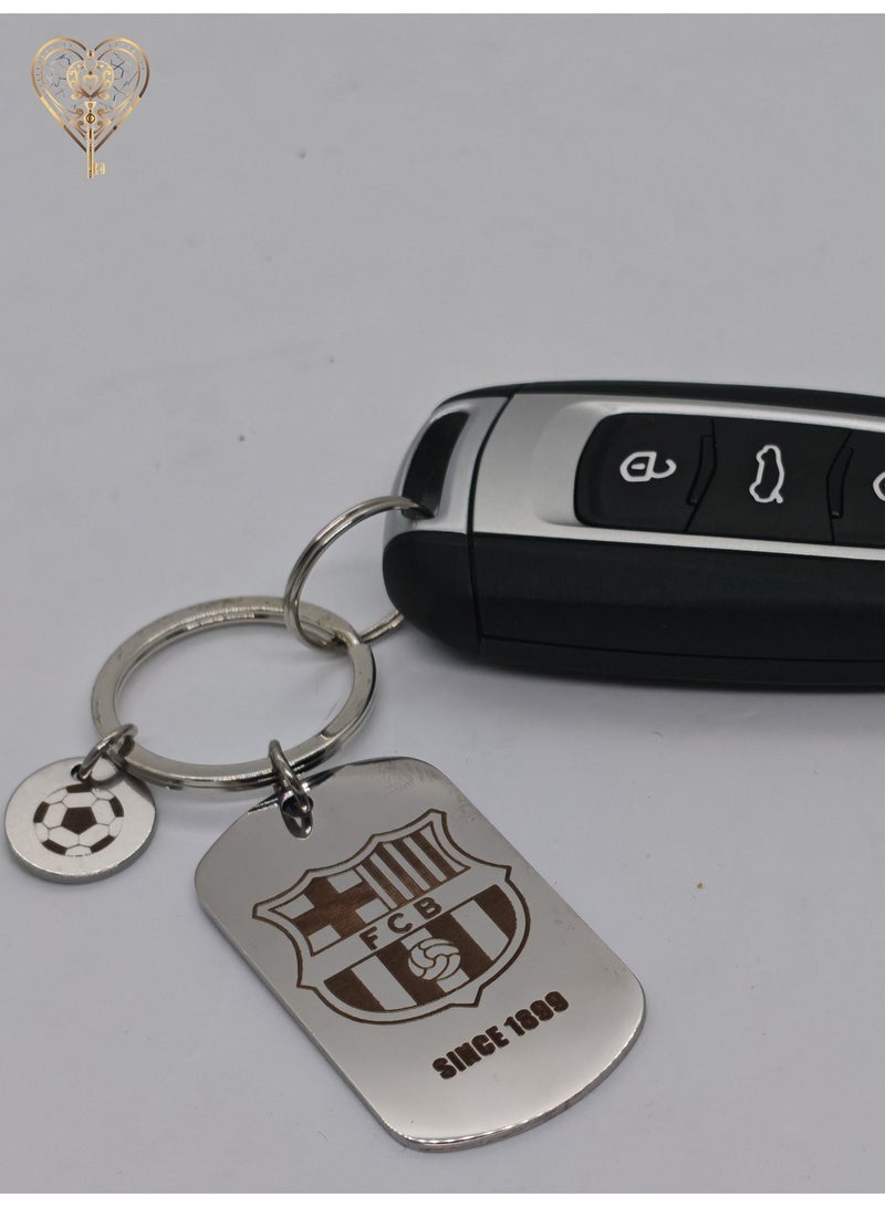 KeyAmor lux Barcelona keychain for Barcelona team fan, comes in fancy gift box which makes it a perfect choice for a special gift - Image 4